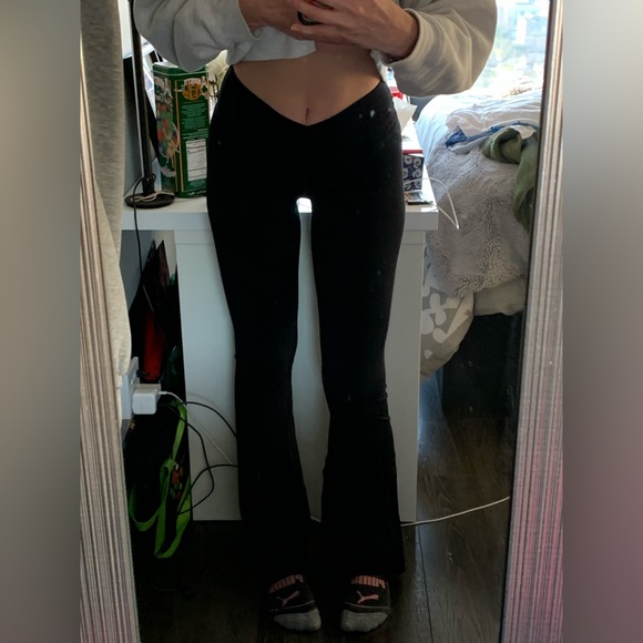 Aerie High Waisted Crossover Flare Yoga Pants - Picture 2 of 2